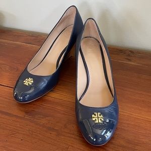 Tory Burch Royal Navy Jolie Wedge Pump 🌟